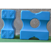 Cavalettiblock Small, Blå 4-pack.