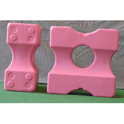 Cavalettiblock Small, Rosa 4-pack.